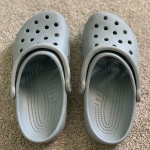 Grey classic crocs